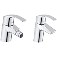 Grohe Eurosmart - grifo bide vaciador + Grohe Eurosmart - Grifo de lavabo con pop-up waste